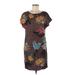 Boden Casual Dress - Shift Scoop Neck Short sleeves: Brown Dresses - Women's Size 6