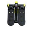 Multifunction stepper exercise machine, climbing foot machine, multifunction fitness exercise equipment, mini mute hydraulic LED display for home use (black and yellow) beautiful scenery