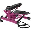 Stepper,Stepper - Pink, Purple Fitness Stair Stepper, Mini Stepper Fitness Cardio Exercise Trainer, Adjustable Height Stepper Machine with Twisting Action (Pink) Efficency