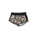 Under Armour Athletic Shorts: Black Print Activewear - Women's Size Medium