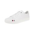 Tommy Hilfiger Men's Thick Vulc Low Premium LTH FM0FM04881 Vulcanized Sneaker, White (White), 9 UK