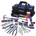 WORKPRO Tools Kit for Home Repair 156PC with Tool Bag, DIY Hand Tool Set - Including Pliers Set, Hex Key Set, Wrench Spanner, Screwdriver Bits, Precision Screwdriver, Hammer