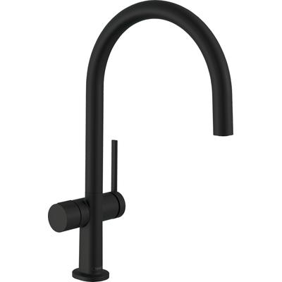 Küchenarmatur HANSGROHE "Talis M54", schwarz (mattschwarz), H:390cm T:26,2cm, Armaturen, 220 Geräteabsperrventil 1 Strah