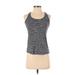 90 Degree by Reflex Active Tank Top: Gray Activewear - Women's Size Small