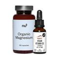 Bio Magnesium + nu3 Vegan Vitamin D3/K2 1 St Set