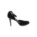 Via Spiga Heels: Pumps Stilleto Cocktail Party Black Print Shoes - Women's Size 10 - Round Toe