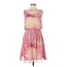 Postmark from Anthropologie Casual Dress - A-Line Scoop Neck Sleeveless: Pink Dresses - Women's Size 6