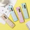 Mini règle de dessin animé Kawaii pour étudiants calculatrice multifonction fournitures de bureau