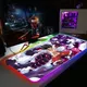 Showisdom-Tapis de souris de jeu Table de jeu RVB Deskvirus Clavier PC Inviter Lea Bureau