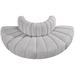 Meridian Furniture USA 90" Upholstered Sofa in Gray | 30 H x 90 W x 45 D in | Wayfair 102Grey-S4G