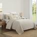 Ebern Designs Zarela Beige Standard Cotton 3 Piece Quilt Set Cotton in White | Queen Quilt + 2 Standard Shams | Wayfair