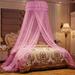House of Hampton® Bed Canopy Princess Dome Mosquito Netting Bed Tent For Girls Boys Bed Curtains Bedroom Decorative(White) in Pink | Wayfair