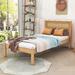 Ivy Bronx Golob Platform Bed Wood in Brown | 36 H x 42 W x 79 D in | Wayfair 10F0996473ED46AE8D78CA3700D1B6F1