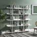 Latitude Run® Bookcase Wood in White | 70.87 H x 70.87 W x 11.81 D in | Wayfair E2FB97DE69C24A4ABE9CB82482FD0034