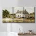 August Grove® Christchurch Oak III On Canvas 3 Pieces Print Canvas, Solid Wood in Gray/Green | 60 H x 120 W x 2 D in | Wayfair