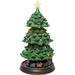 The Holiday Aisle® 15.7"H Animated Tiered Christmas Tree (Tiers) - LED Lights, 8 Music, Adapter - Hand-Painted in Green | Wayfair