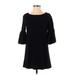 Moth Casual Dress - Sweater Dress: Black Dresses - Women's Size Small