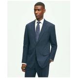 Brooks Brothers Men's Explorer Collection Slim Fit Wool Checked Suit Jacket | Navy | Size 42 Long