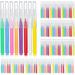 Htovila Interdental Brushes Brushes Oral Soft Plastic Tooth 100pcs Inter Brushes Oral Care Tooth Picks Cleaners Pieces Brush Set Florbela 100pcs Brushes Tooth teeth Oral Picks Cleaners Teeth dsfen