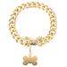 Dog Leash Gold Decor Pet Decoration Personalized Tags Necklace Adorable Collar Decorative Supply