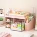 Desk Organizer with 3 Drawers Multifunctional Office Supplies Organizer with Pen Holder Cute Drawer Handle Makeup Organizer for Home Office School (Pink)