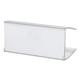 Uxcell 60x27mm Shelf Label Holder Plastic Clear Shelf Label Holder Fit 20-25mm Wood Glass Shelves 30 Pack