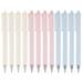 Wheat-Straw Patterns Retractable Gel Pens Fine Points 0.5 mm 12-Pack Black Gel Pens Quick Dry Ink Smooth Writing Pen for Office School 4 Color
