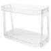 Transparent Bathroom Shelves Storage Shelf Home Cosmetic Stand Countertop Holder Rack 2 Tier Desk Organizer