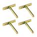 4 Pcs Board Bracket Concealed Blind Stand Storage Shelf Steel Floating Brackets Cupboard