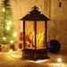 Small Christmas Lantern Lamp Snow Globes Santa Claus Night Lamp