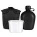 Walmeck Outdoor Cup Canteen kit Canteen Kit Aluminum Canteen Set 3 Cup Cover Outdoor Kit Aluminum Cup 3 Piece Canteen Outdoor Cup 3 HUIOP kit QISUO 3 BUZHI