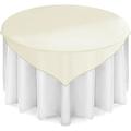 Elegant Ivory Organza Wedding Table Overlay - Transform Your Tables into Eye-Catching Statements - Perfect for Square Rectangular and Circular Tables - Stain-Resistant and Color-Fast - High-Quality