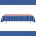 American Flag Plastic Table Covers 108 x 54 Inch - Disposable Tablecloth for Picnic & Patriotic Party - Memorial Day Supplies -