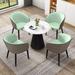 Large Modern Dining Room Sets 4 Chairs Vanity Table Makeup Round Dining Table Kitchen Juegos De Comedor Garden Furniture Sets