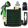 Htovila Expandable Hose Function Nozzle 9 Function Water 3/4 HAVOU Nozzle Water Inch Brass Core SIUKE 100ft 9 Dazzduo