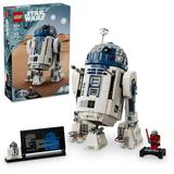 LEGO Star Wars R2-D2 Brick Built Droid Figure Collectible Star Wars Room DÃ©cor with Exclusive 25th Anniversary Minifigure Darth Malak Creative Play Gift Idea for Kids or Fans Ages 10 and Up 75379