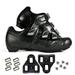 Zol Stage Road Cycling Shoe 0 Degree Look Delta Cleats Included Compatible with Peloton (Black 11.5)