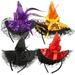 4Pcs Halloween Headbands Witch Hat Hair Bands Children Hairbands Halloween Accessory