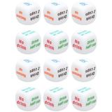 12 Pcs Dice for Game Dice for KTV Bar English Drinking Game Dice KTV Drinking Game Dice Dice Toy Lovers
