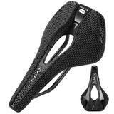 WEST BIKING Bicycle saddles Fiber 3D Printed Bike Saddle Road Saddle Road Bike Breathable Bike Saddle Road Bike Seat Printed Saddle Breathable 3D Printed Saddle Saddles Carbon Fiber Bike seat Carbon