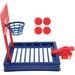 1 Set of Basketball Game Prop for Desk Cartoon Design Mini Basketball Toy Children Desk Toy