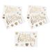 5 Pcs Happy Birthday Stickers Gold Decor Decorative Party Decoration Letter Balloons Supplies Home Child