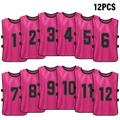 Spirastell Vest Team Soccer Team 12 PCS Soccer Team Numbered Bibs Soccer Pinnies Quick PCS Soccer Pinnies Numbered Bibs Vest Soccer Team Numbered SIUKE Numbered Soccer Numbered Soccer 12 ZDHF