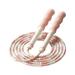 Cientrug Beaded Jump Rope Adjustable Portable Indoor Outdoor Fitness Sports School Segmented Skipping Fitness for Children Light Pink Type 1