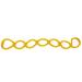 Ettsollp 7 Holes Elastic Silicone Fitness Pilates Exercise Yoga Resistance Band Rope-Yellow