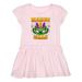 Inktastic Mardi Gras with Green Masquerade Mask Girls Toddler Dress