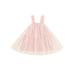 AMILIEe Baby Girl Tutu Tulle Mini Dress Sleeveless Layered A-line Dress Princess Birthday Party Dress