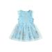 FOCUSNORM Toddler Baby Girl Summer Floral Dress Sleeveless Ruffle Suspender Flowers Clover Tulle Party Dresses