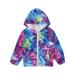 Frostluinai Savings Clearance 2023! Winter Coats for Kids Baby Boys Girls 2023! Toddler Kids Baby Boys Girls Fashion Cute Long Sleeves Gradient Color Tie-dye Jacket Hooded Coat Infant Outerwear