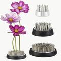 Flower Frogs - Stainless Floral Frogs Kenzan Flower Frog Vase | Round Metal Floral Arranger Pin Holder Ikebana | Flower Pin Frog Arrangements for DIY Flower Craft 0.9 |1.34 |2.36 - 3 Pack